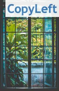 Open Black Metal Framed Clear Glass Window Near Plants